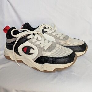 Boys Champion Reflex Mingle Sneaker Shoes Size 5Y  Black Red